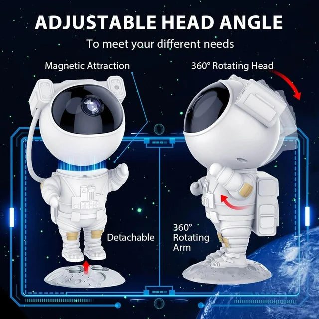 Astronaut Night Light Lamp-Galaxy Star Projector